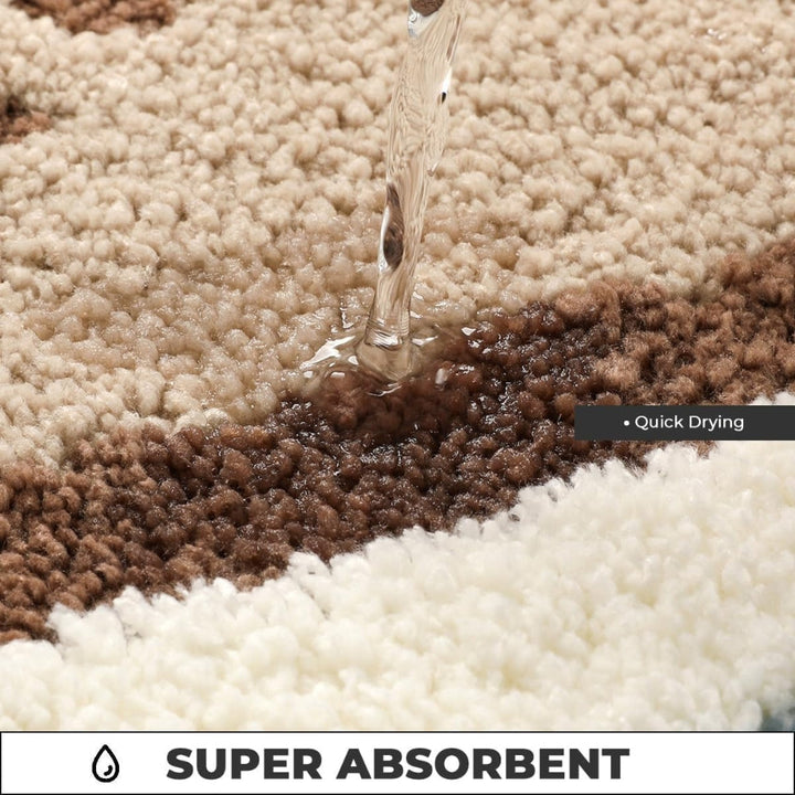 Kalsten | Seaside Footprint Pattern Bath Mat