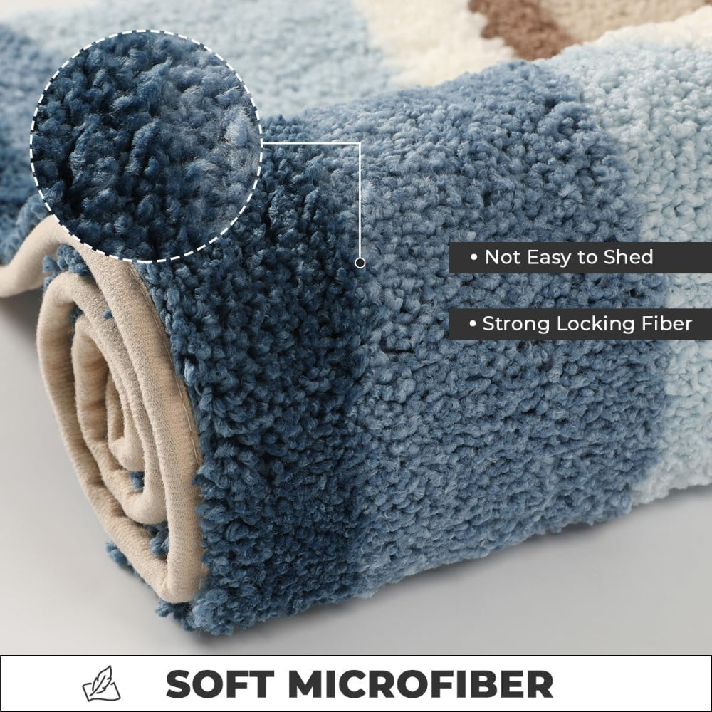 Kalsten | Seaside Footprint Pattern Bath Mat