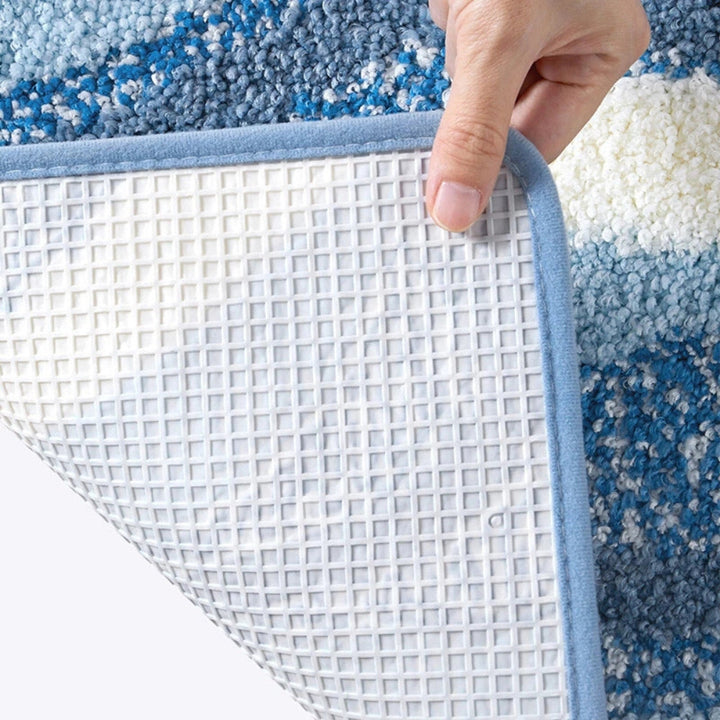 Kalsten | Seaside Footprint Pattern Bath Mat