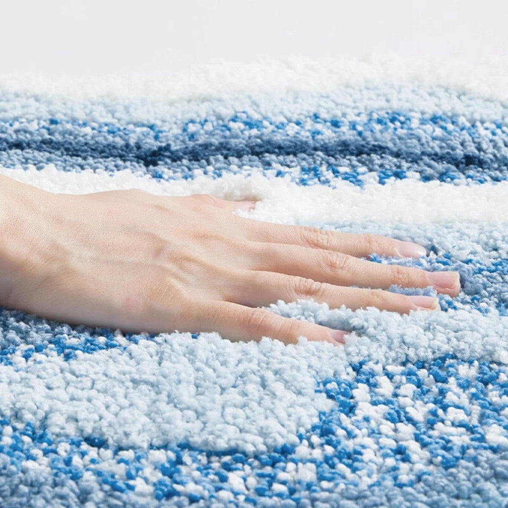 Kalsten | Seaside Footprint Pattern Bath Mat