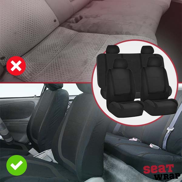 Kalsten | ComfortSeat 9-piece Car Seat Covers Set – Universal, Breathable & Washable