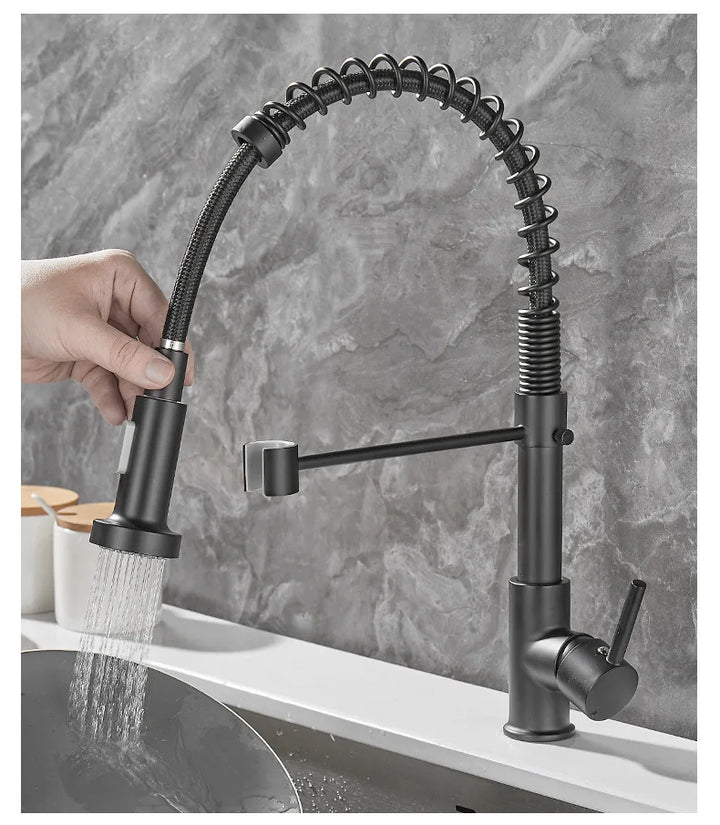 Kalsten | DualFlow Kitchen Faucet - Luxurious Double Bronze Kitchen Faucet