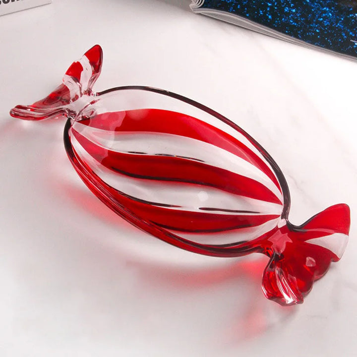 Candy-shaped glass snack plate | Kalsten