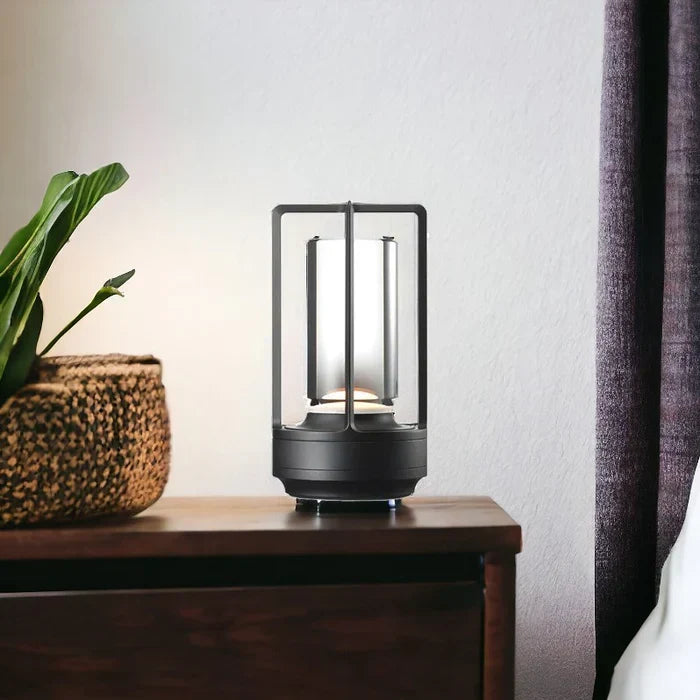 Skanto | Warm LED Wireless Table Lamp – Battery-Powered Nordic Design - LED with Touch Control, Suitable for Bedroom, Home, Outdoor - Ideal Night Light