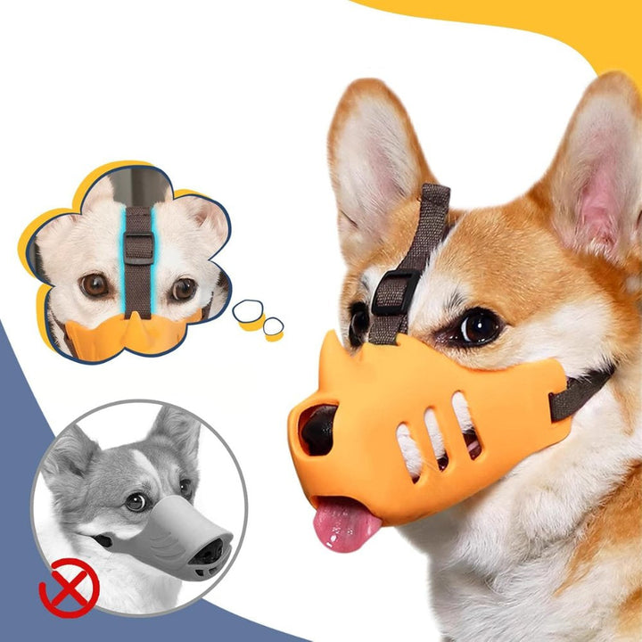 SecureGuard Adjustable Dog Muzzle – Breathable and Comfortable for Better Control over Biting and Chewing | Kalsten