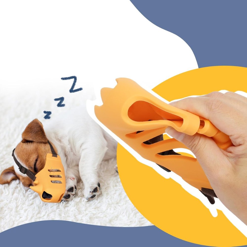 SecureGuard Adjustable Dog Muzzle – Breathable and Comfortable for better control over biting and chewing | Karnz
