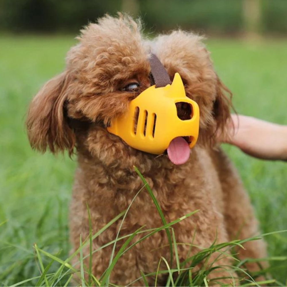SecureGuard Adjustable Dog Muzzle – Breathable and Comfortable for better control over biting and chewing | Karnz