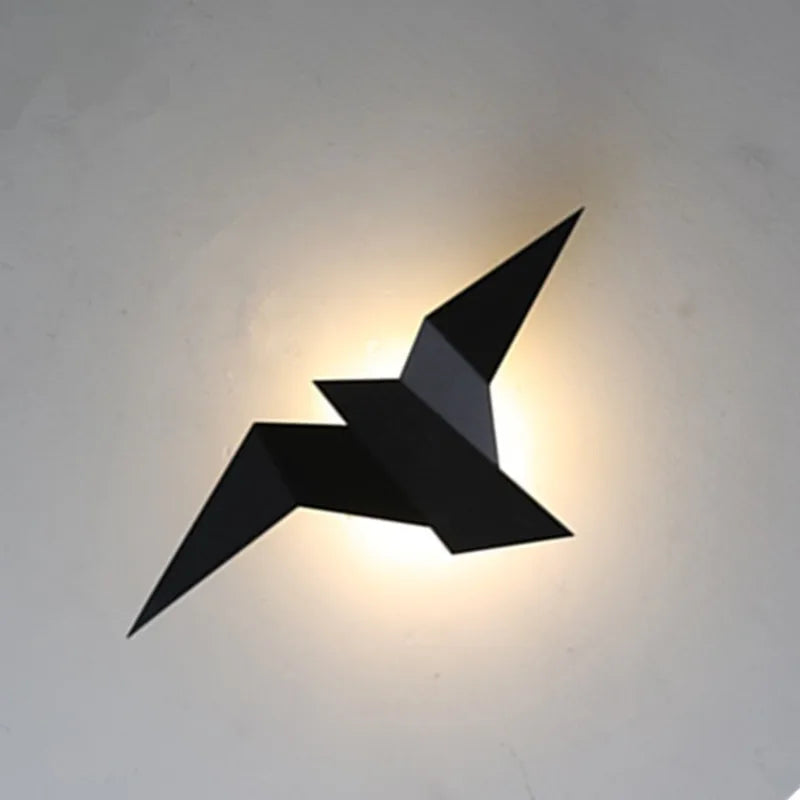 Nordic LED Bird Wall Lamp – Modern Wall Light for Bedroom, Living Room, Stairs, and Bedside – Up & Down Lighting, Iron Shade, AC Powered | Kalsten