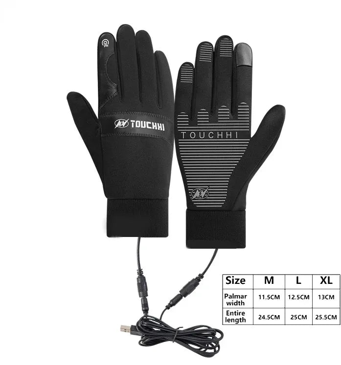 Kalsten | ThermaGlide USB Heated Gloves | Waterproof & Touchscreen Compatible | Winter Hand Warmers for Skiing, Motorcycle & Outdoor