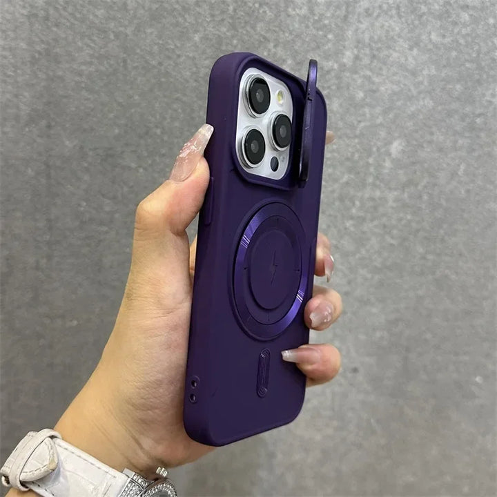 Kalsten | Magnetic Soft Wrist Bracket Lens Cover iPhone Case