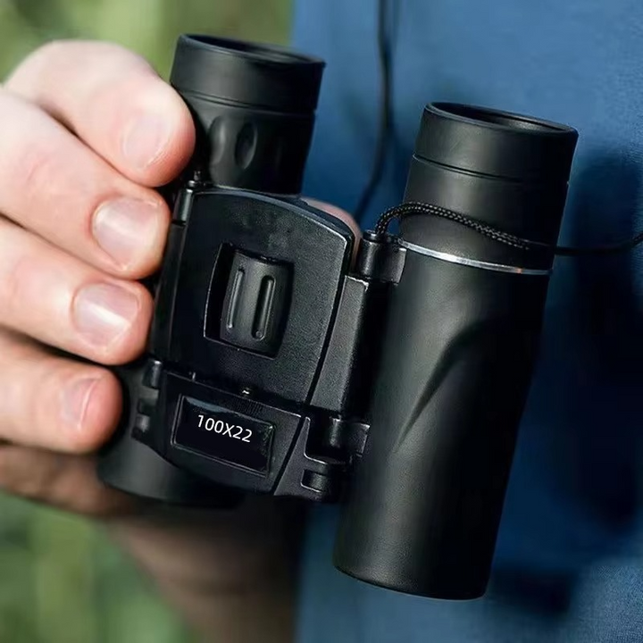 Kalsten | Compact 100x22 HD Binoculars with Long Range BAK4 FMC Optics for Hunting, Sports, Camping, and Travel