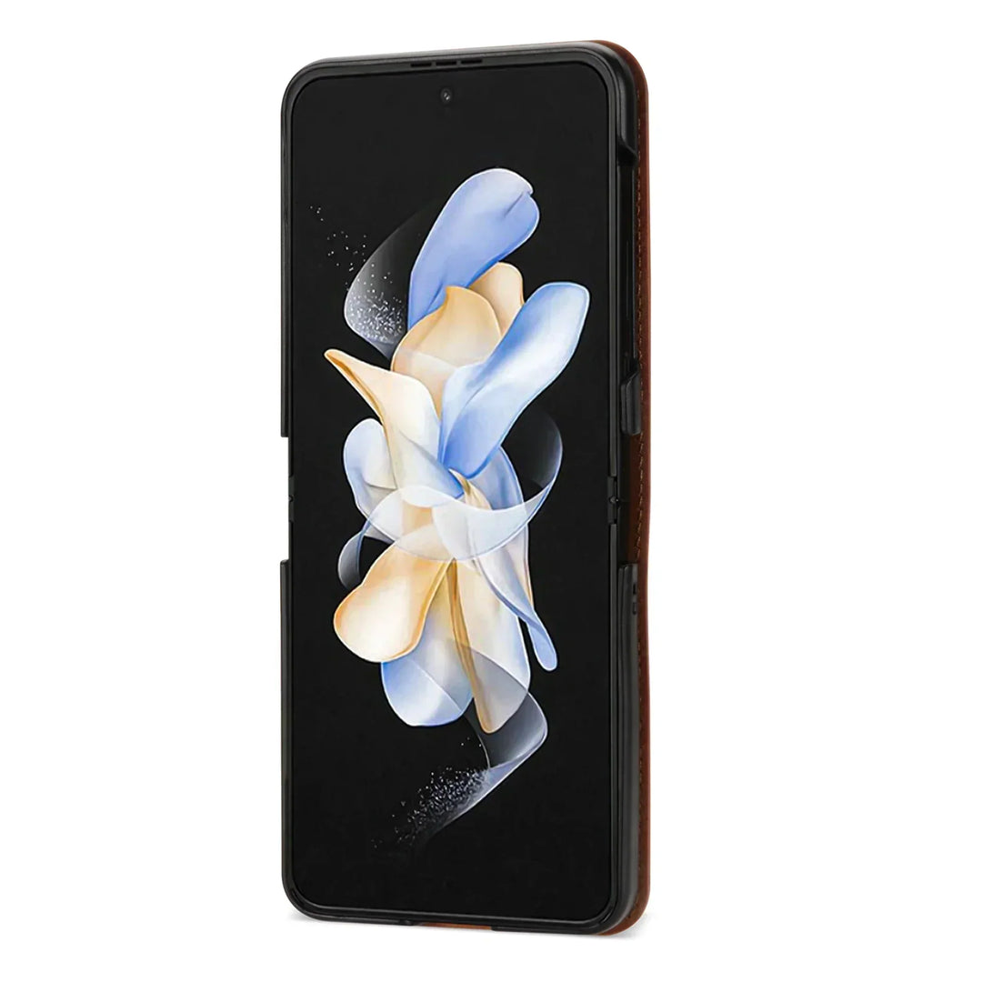 Leather Wallet Case for Galaxy Z Flip