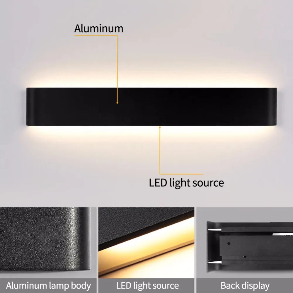 Dimmable LED Wall Sconce Light - Modern Wall Lamp for Living Room Bedroom | Kalsten
