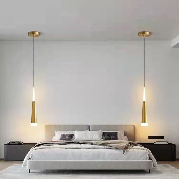 Nordic LED Pendant Lamp – Long Hanging Wire Chandelier for Bedroom, Living Room, Dining Room, and Study – Modern Home Decor Light Fixture | Kalsten