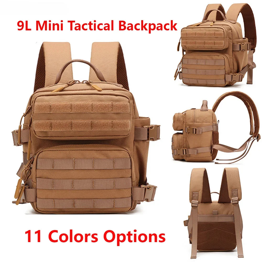 Kalsten | Tactivo Mini-Rucksack 9L | MOLLE-Outdoor Backpack | Compact & Durable | For Hiking, Camping & EDC