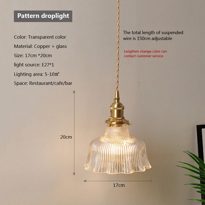 Nordic Brilliance Transparent Glass Pendant Lamp | Kalsten