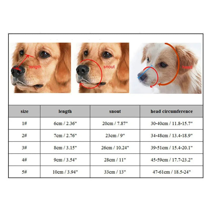 Kalsten | Silicone Dog Muzzle – Adjustable Comfort Muzzle for Small to Large Dogs