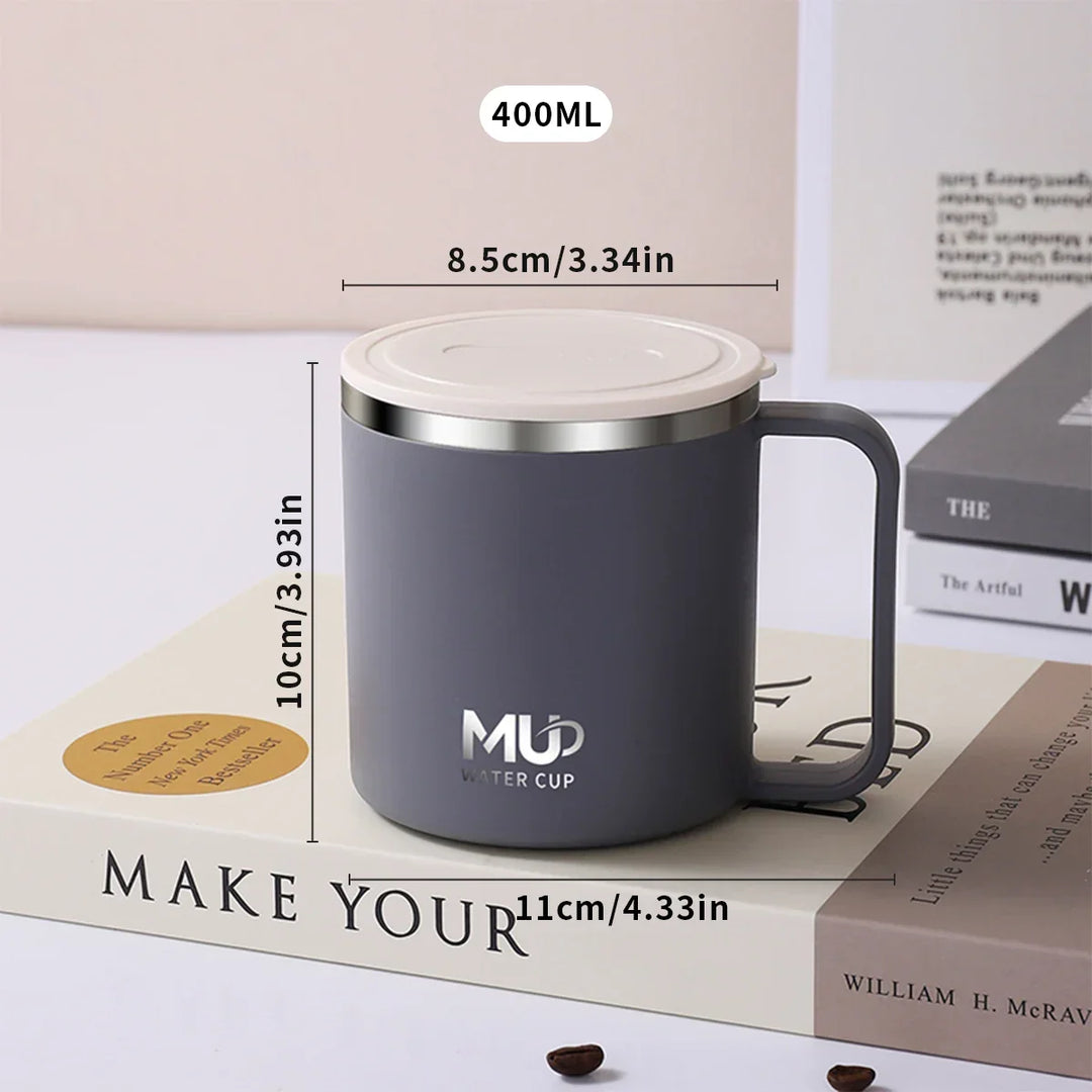 Insulated stainless steel coffee cup with lid | Kalsten