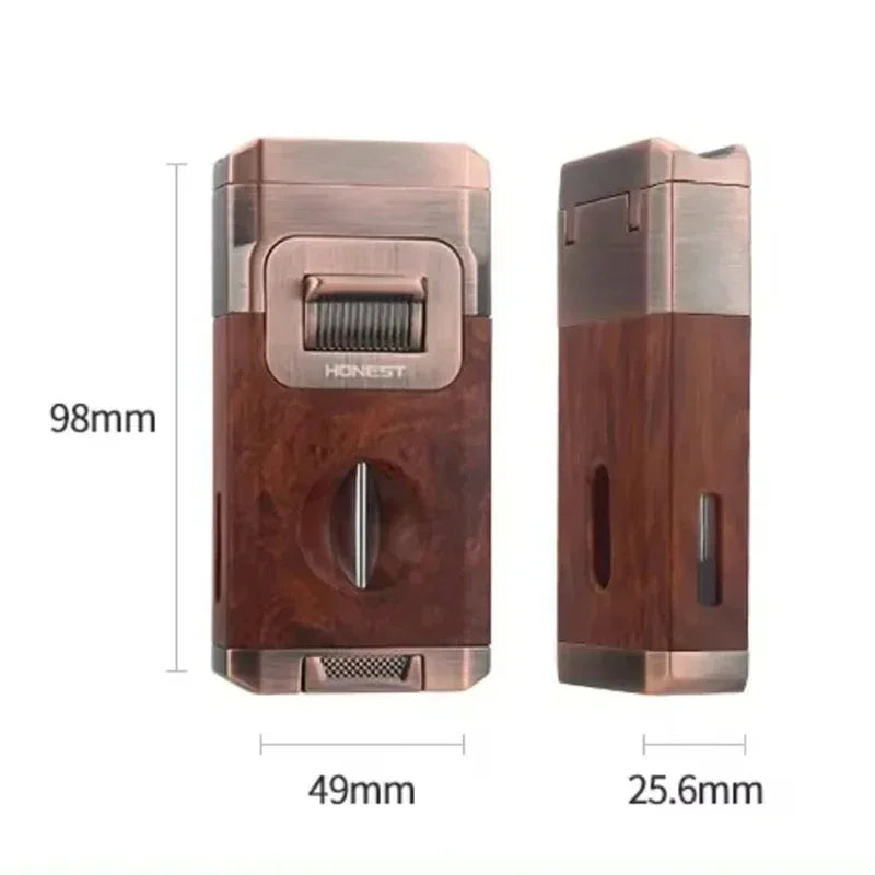 Metal Double Jet Flame Wind Proof Butane Lighter | Kalsten