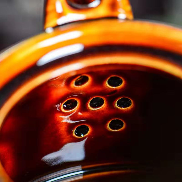 Colorful clay teapot | Kalsten