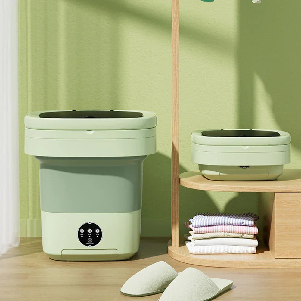 Compact Folding Ultrasonic Travel Laundry Washing Machine | Kalsten