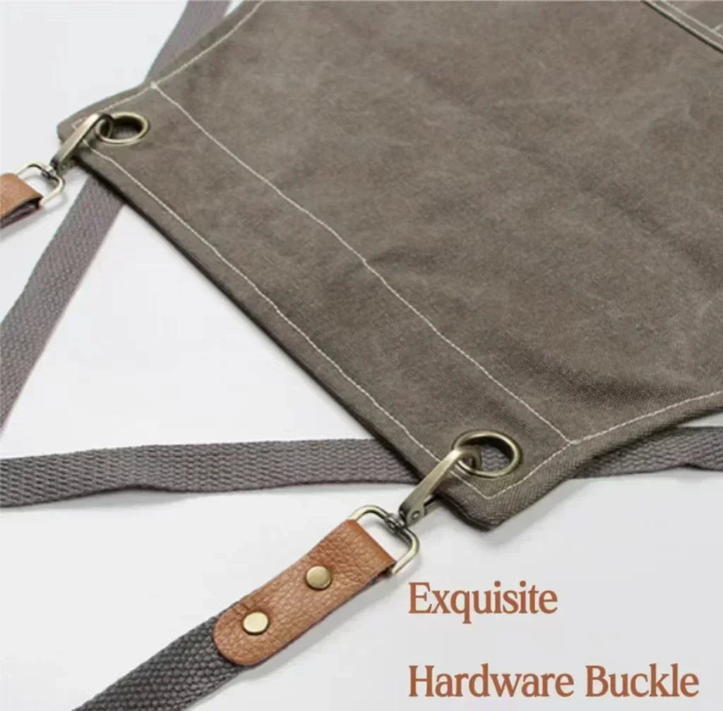 Canvas apron with pockets, adjustable, Unisex | Kalsten