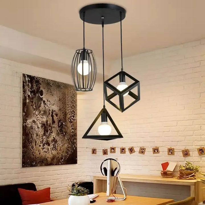 Nordic Black Pendant Light – Vintage Industrial Hanging Lamp for Kitchen Island, Cafe, Bar, and Dining Room | Kalsten