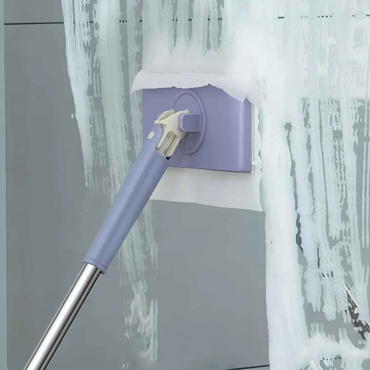 BowLift | Self-changable flat mop (NOW 180% larger) + 4 cleaning cloths