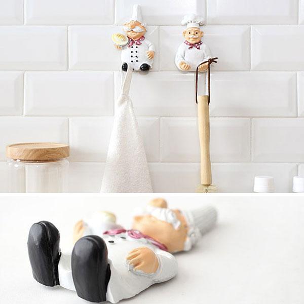 Self-Adhesive Chef Plug Hook Holder (Set of 2) | Kalsten