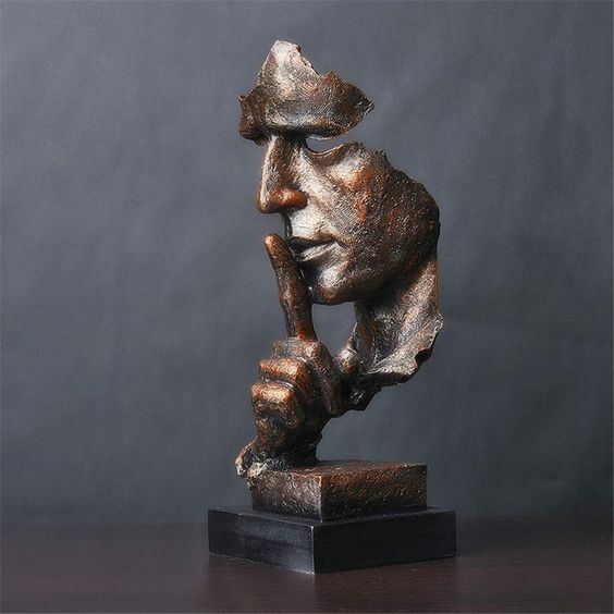 SerenitySculpt - Thoughtful abstract statue for calm reflection | Kalsten