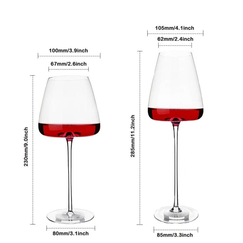 Sets of 2, 4 & 6 Handmade Crystal Wine and Champagne Glasses - 4 Sizes | Kalsten