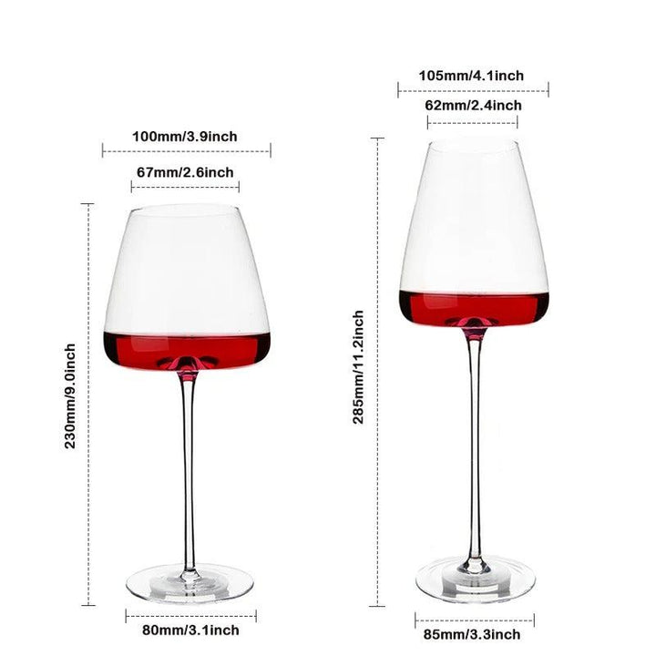 Sets of 2, 4 & 6 Handmade Crystal Wine and Champagne Glasses - 4 Sizes | Kalsten