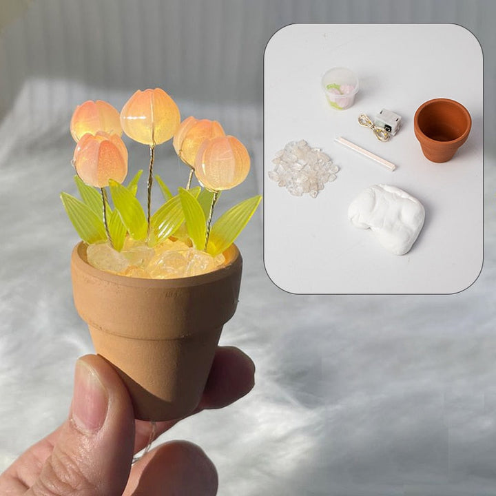 Creative DIY Rose Glow Night Lamp Decor | Kalsten