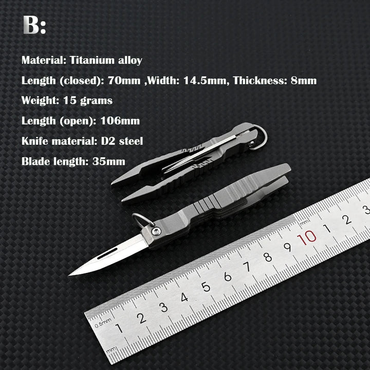All Day Titanium Tweezer Knife Multifunctional Tool | Kalsten