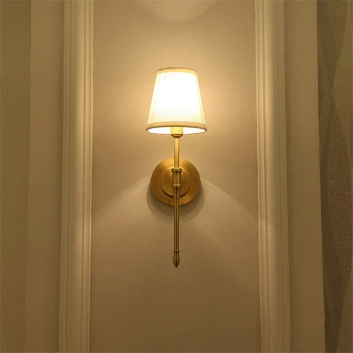 Nordic Copper Wall Lamp – Modern Decorative Wall Sconce for Bedroom, Mirror, and Corridor | Kalsten