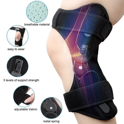Adjustable knee brace for stabilization