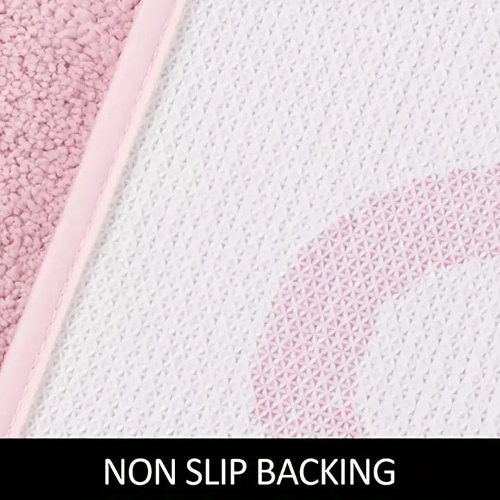 Tufted design carpet "Get Naked" Pink 80×50 cm | Kalsten