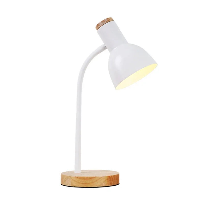 Autumn and Winter Lighting | Nordic Creative Wood Art Iron LED Desk Lamp - Moxie | Kalsten