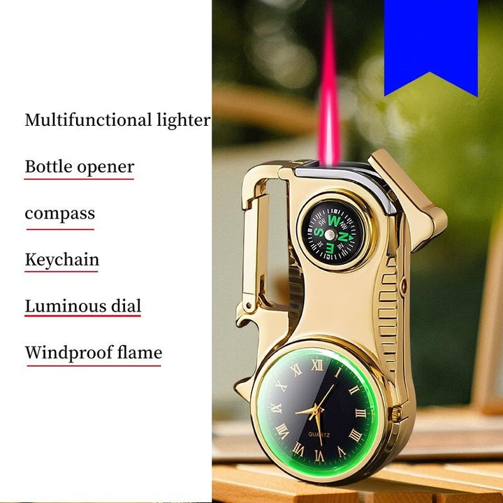 Compass Fire Camping Windproof Lighter Watch | Kalsten