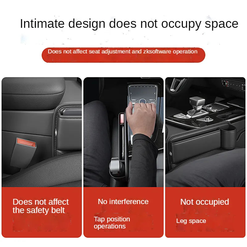 Kalsten | Universal Leather Seat Gap Cup Holder Car Organizer