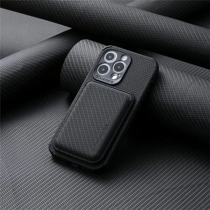Kalsten | MagSafe Wallet Phone Case with Carbon Fiber Protection