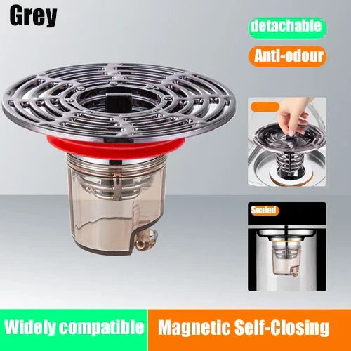 Kalsten | Magnetic Self-Closing Anti-Odor Bathroom Strainer Cover