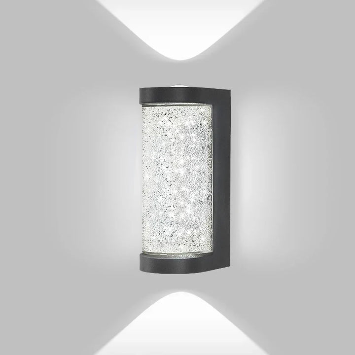 Modern Waterproof LED Outdoor Wall Lamp – Crystal Wall Sconce for Garden, Patio, and Doorway Lighting | Kalsten