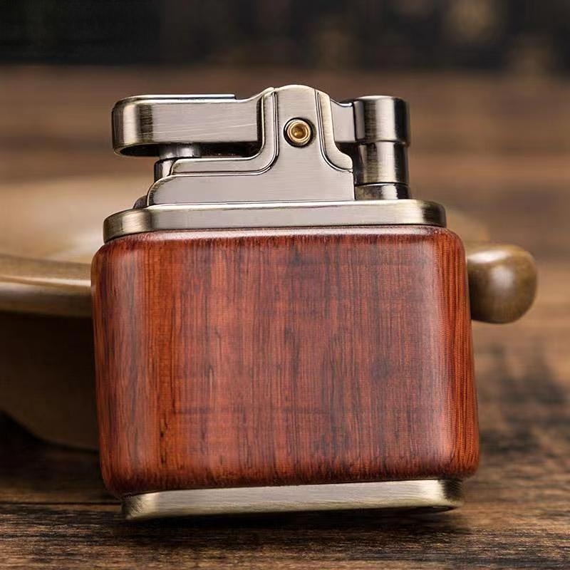 Wooden Vintage Spark Kerosene Lighter | Kalsten