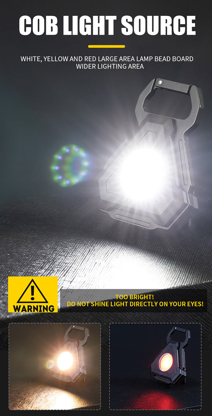 Mini LED Flashlight USB Bottle Opener Keychain | Kalsten