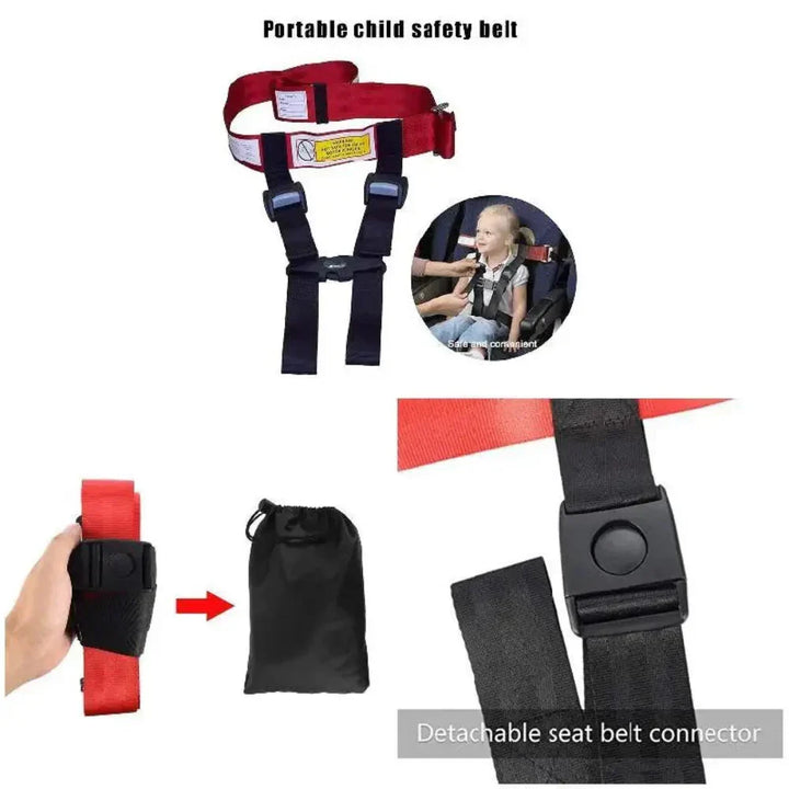 Kalsten | Airplane Child Safety Harness Adjustable Travel Seat Belt