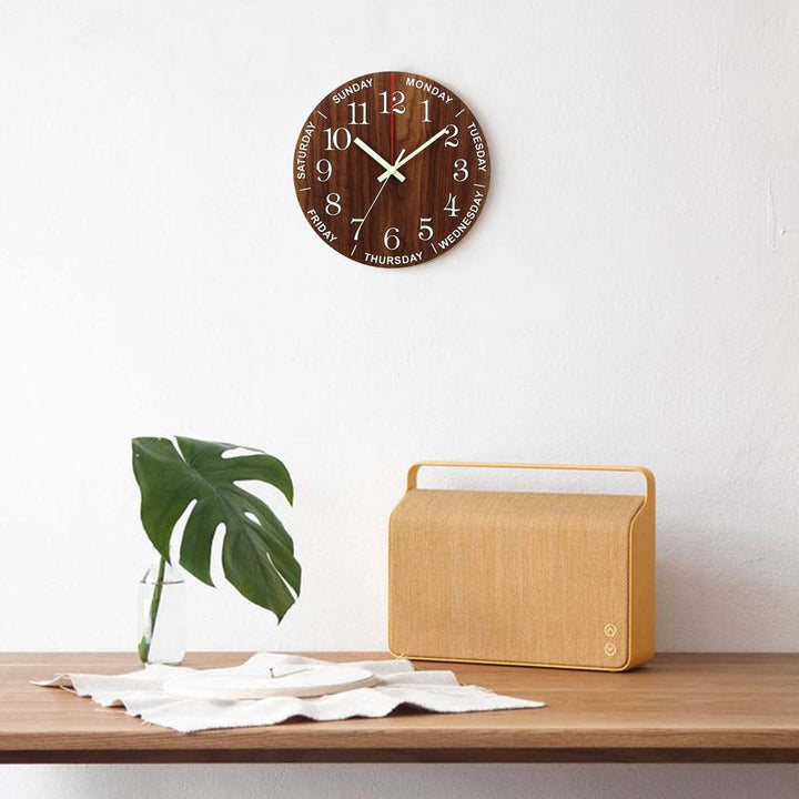 Kalsten | Nordic Luminous Wood Silent Wall Clock