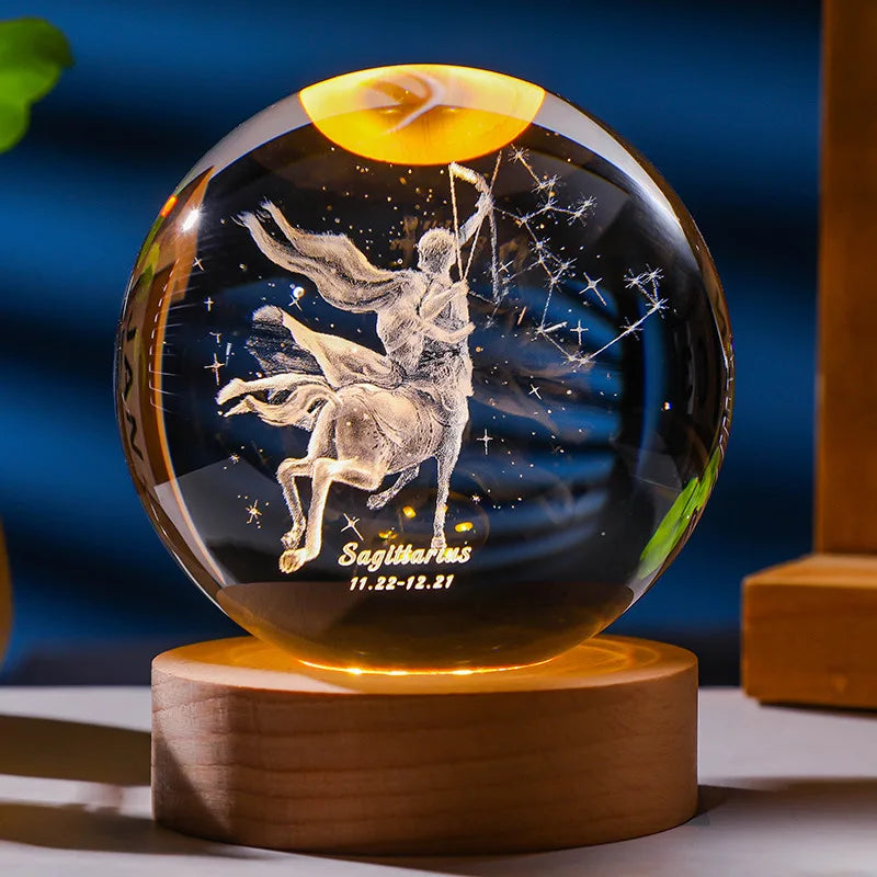 Constellation Crystal Ball Night Light | Kalsten