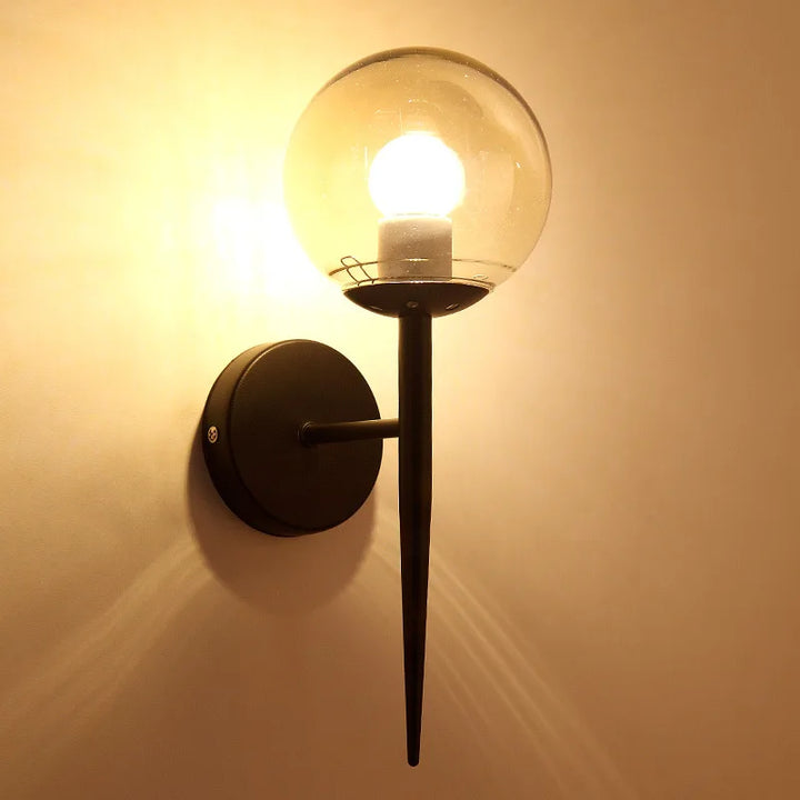 Modern Minimalist LED Wall Lamp – European Style Glass Wall Sconce for Living Room, Bedroom, and Bedside | Kalsten