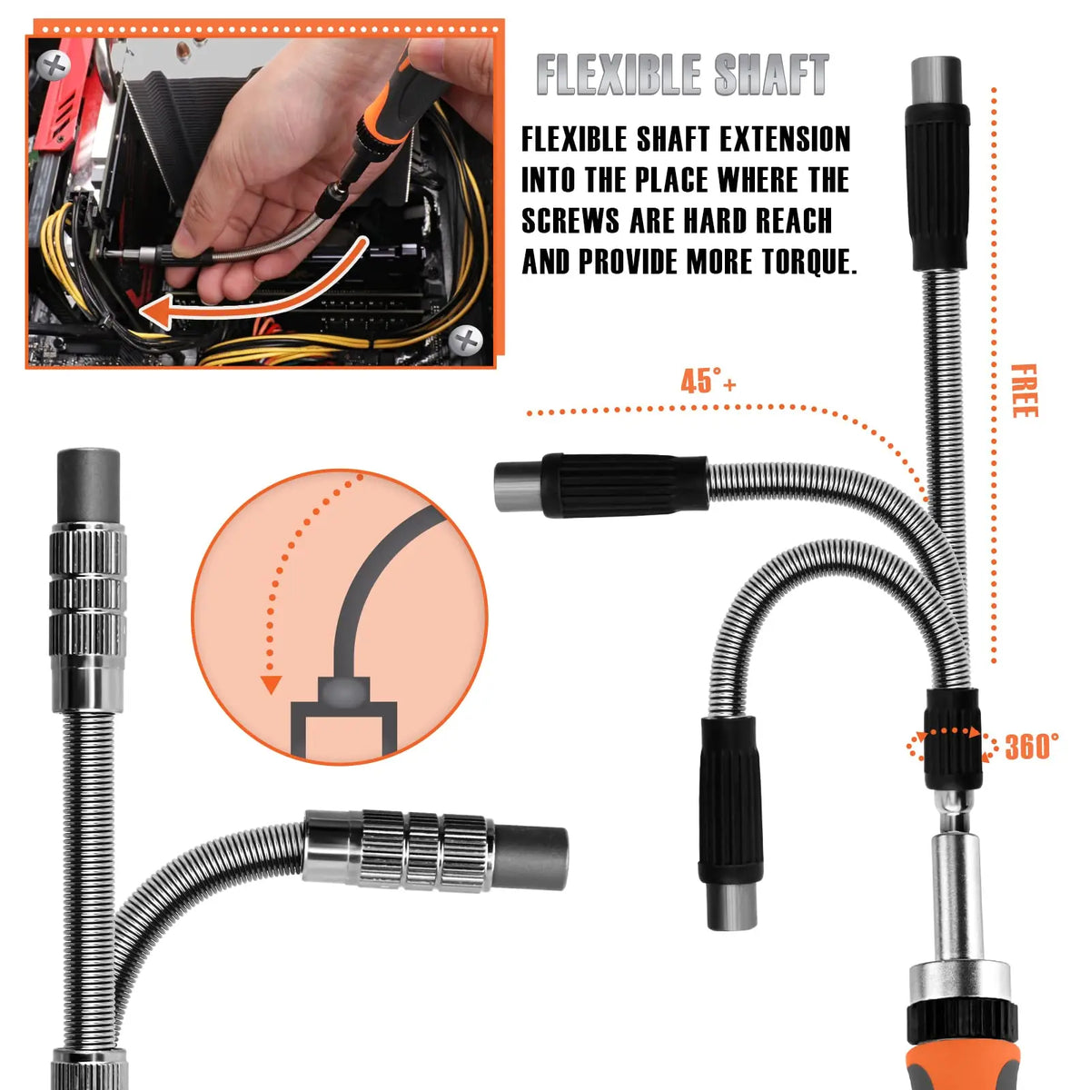 Skanto | 68-in-1 Screwdriver Set with Magnetic Bits & Extension Bar – FortiDrive